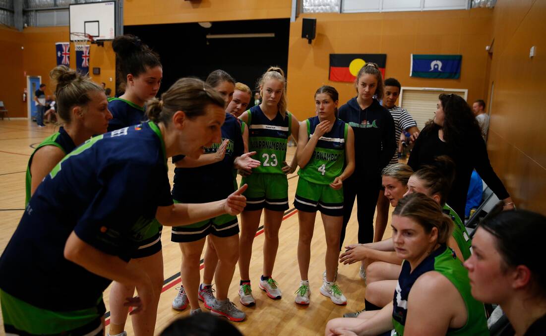 Team: Warrnambool Mermaids were defeated in the Country Basketball League grand final on Saturday night. Picture: Mark Witte