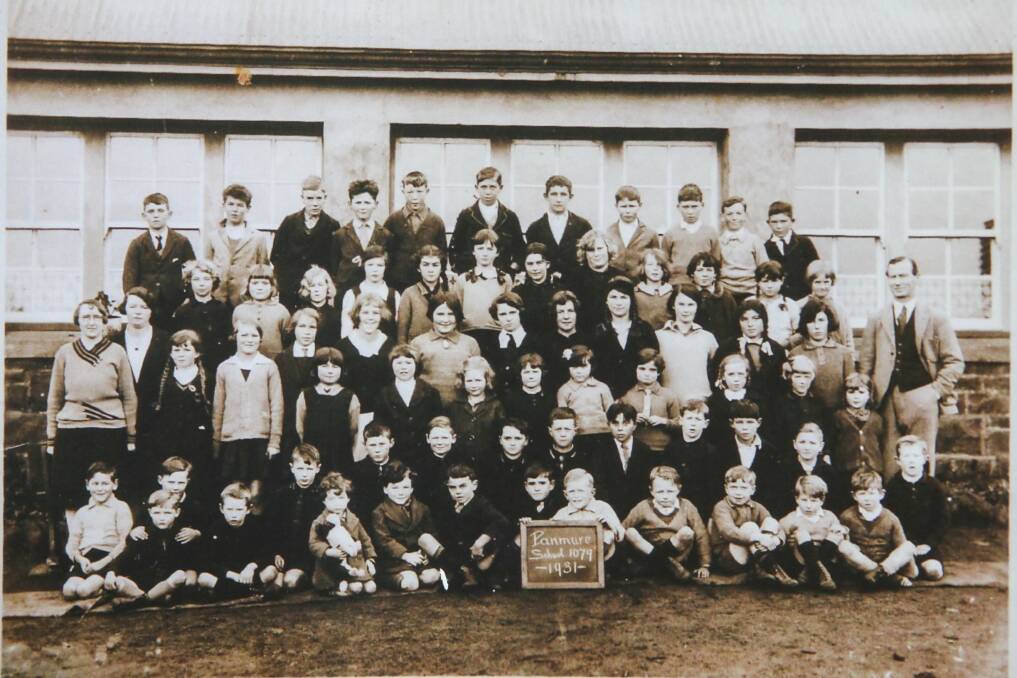 Back in time: Panmure Primary School class of 1931, including the oldest living student Mrs Cath Harney (nee Bouchier). Picture: Supplied