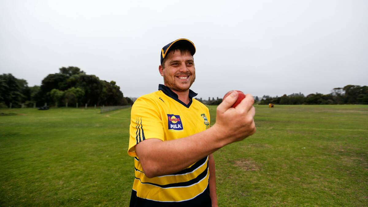 Joe Kenna snared his first country week wicket against Latrobe Valley. Picture: Anthony Brady