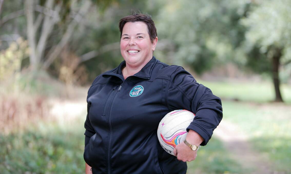 Have fun: Kolora-Noorat A grade netball coach Carolyn Carlin is encouraging her group to enjoy the 2021 season. Picture: Anthony Brady