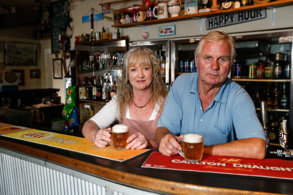 DISAPPOINTED: Panmure Hotel owners Annie Lenehan and Graeme Throckmorton say the government should reduce tax on beer. Picture: Anthony Brady