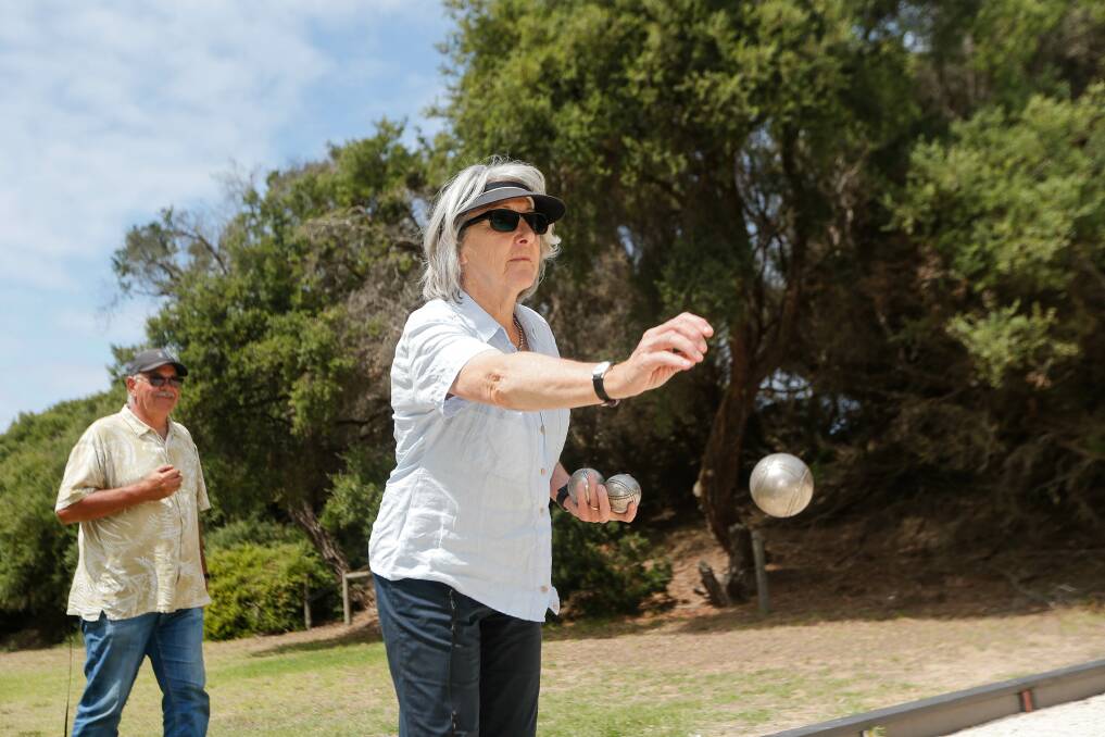 Port Fairy pétanque player Rosemary Hall. Picture: Anthony Brady