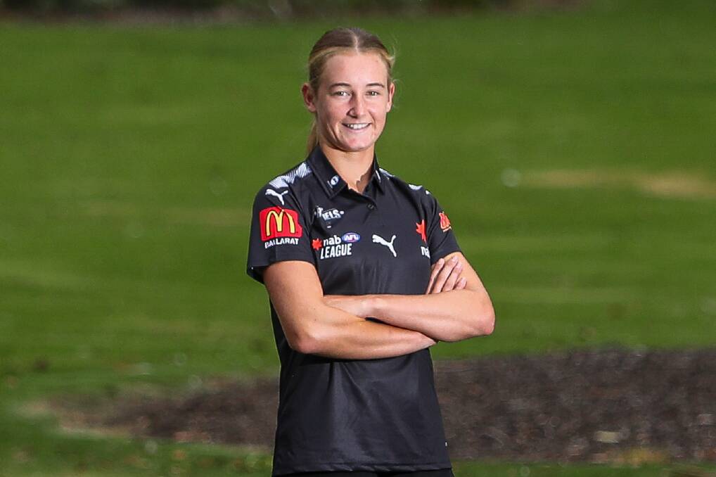 FIRST GAME: South Warrnambool footballer Stella Bridgewater was composed in her NAB League debut for GWV Rebels on Saturday. Picture: Morgan Hancock