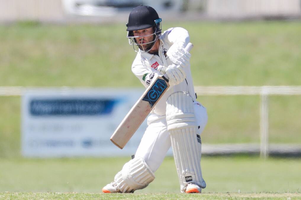 West Warrnambool's Alastair Templeton hits the ball. Picture: Morgan Hancock
