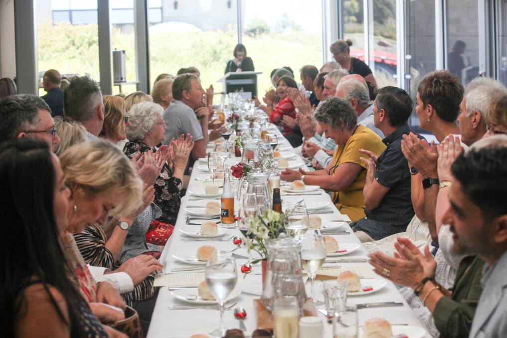 Relaxing: About 90 people gathered for the 20th Rotary Club of Warrnambool Daybreak Long Lunch at Brother Fox Cafe. Picture: Rob Gunstone