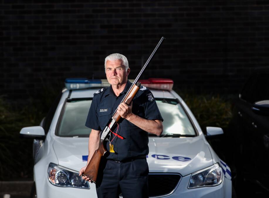 AMNESTY: South-west divisional firearms officer Leading Senior Constable Malcolm Agnew said the community had until March 31 to surrender any illegal or unwanted firearms. Picture: Morgan Hancock
