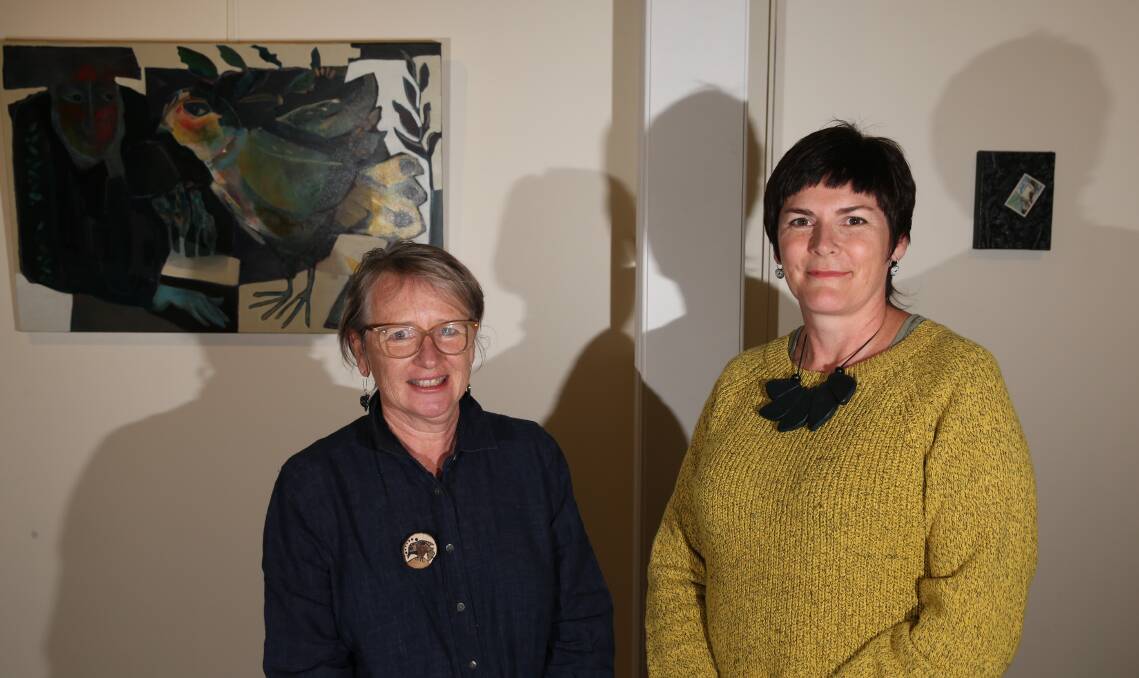 Artists Alison McIntosh and Julie Keating join forces for The F Project's latest exhibition 'milieu'. Picture: Mark Witte