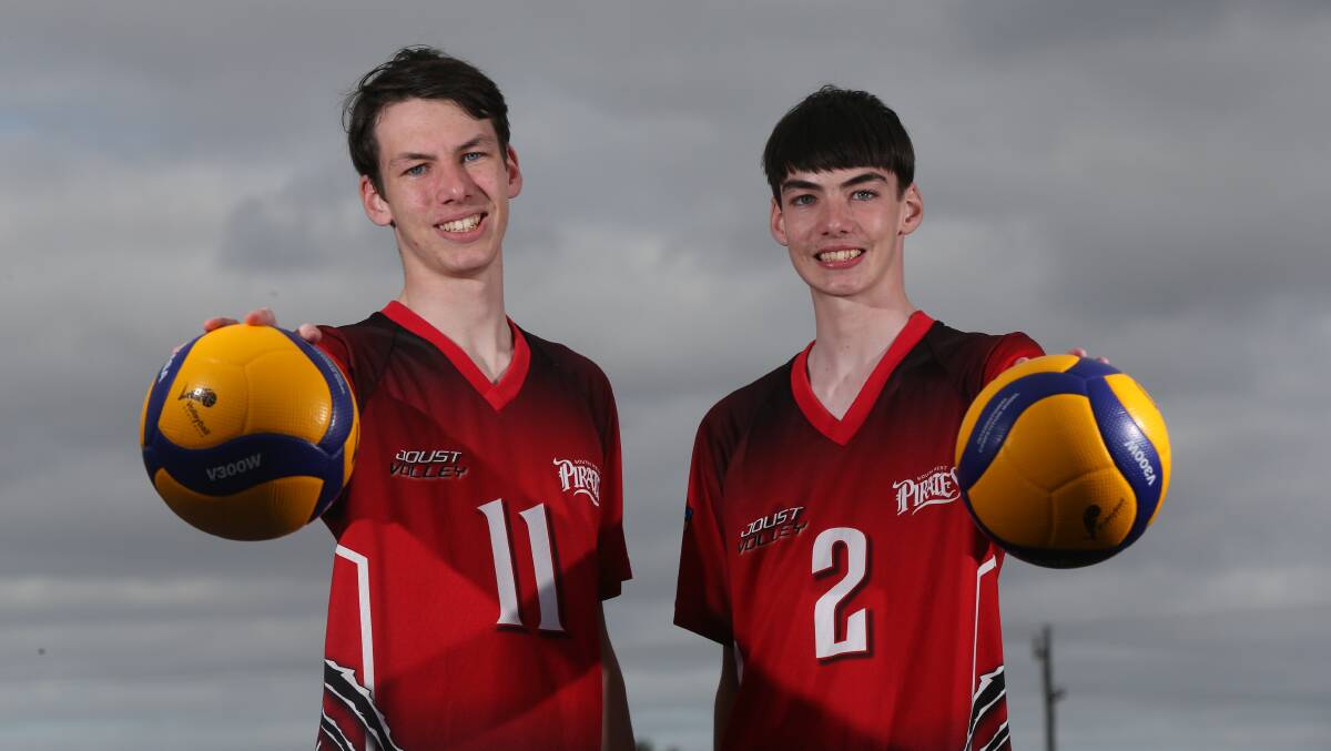 Brothers: South West Pirates' Tristan and Brandon Gibbs. Picture: Mark Witte
