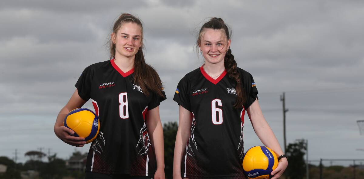 Sister act: South West Pirates' Bella and Geena Van Vugt. Picture: Mark Witte