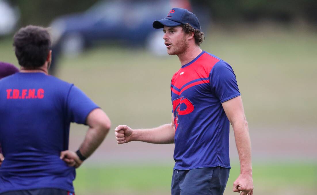 All in: Timboon Demons coach David Johnston would like to see the Warrnambool and District league season played from start to finish if it resumes. Picture: Morgan Hancock
