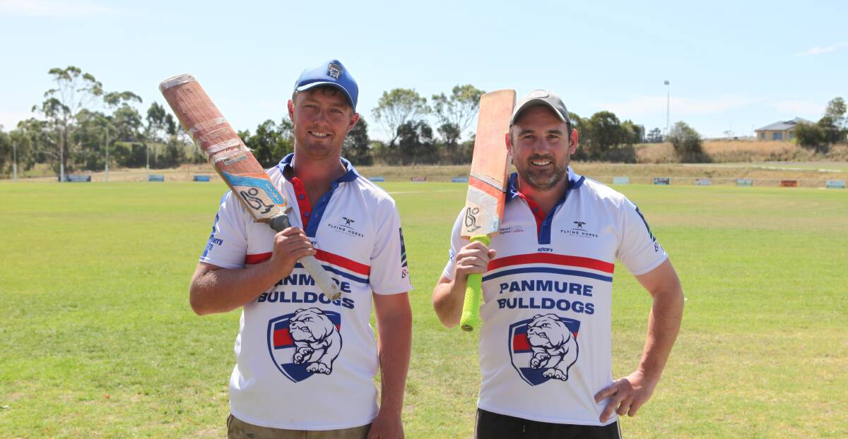 Bulldogs: Panmure division two captain Liam Allan and division one batsman Tim Barr ahead of their GCA grand finals. Picture: Brian Allen