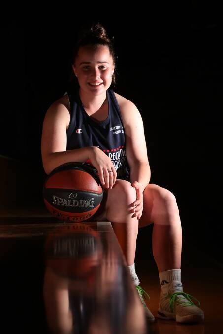TEEN TALENT TIME: Warrnambool Mermaids' Mia Mills is hoping to make her Big V debut aged 13. She turns 14 in July. Picture: Mark Witte