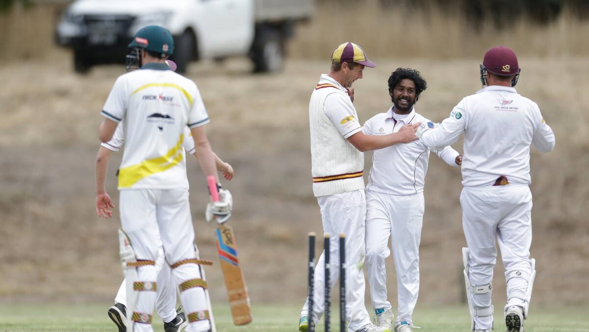 TOP FORM: Pomborneit's Lahiru Fernando hit a half-century and took four wickets in the Bulls win on Saturday. Picture: Mark Witte
