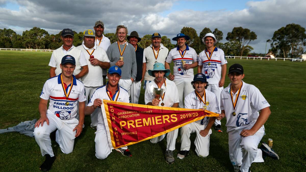 Team success: Grassmere Cricket Association division two premiers Panmure. Picture: Anthony Brady