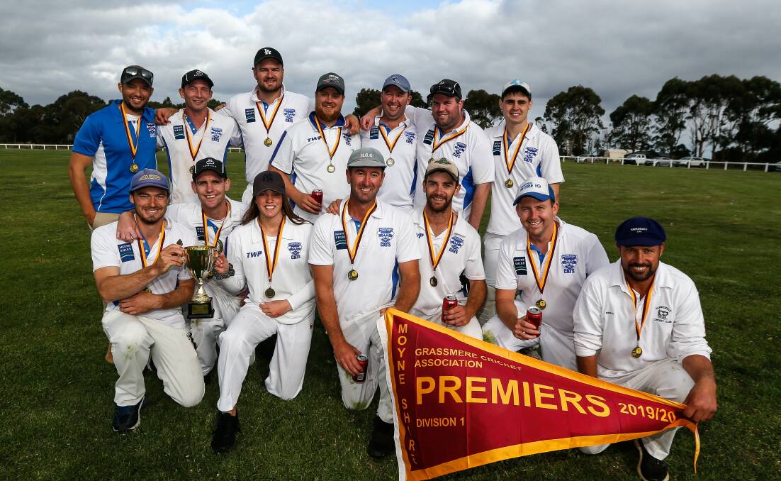 Triple: Grassmere Cricket Association division one premiers, Hawkesdale. Picture: Anthony Brady