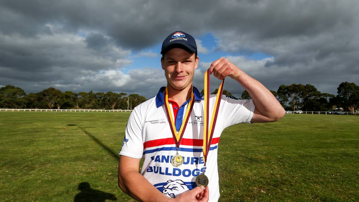 Honoured: Grassmere Cricket Association division two player of the match, Panmure's Paddy Ryan. Picture: Anthony Brady