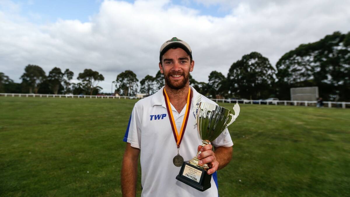 Top effort: Grassmere Cricket Association division one player of the match, Hawkesdale's James North. Picture: Anthony Brady