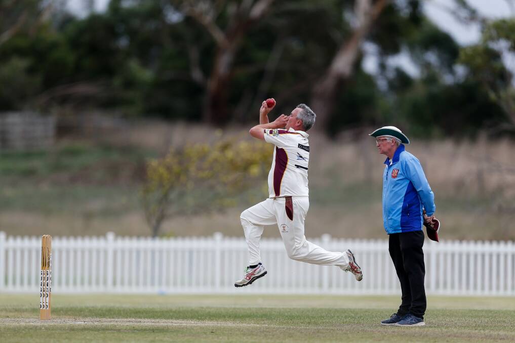 GRAND FINAL-BOUND: East Warrnambool-YCW's Jarrod Wilson during the Warrnambool and District Cricket association division two semi-final. The Broncos made the decider. Picture: Anthony Brady