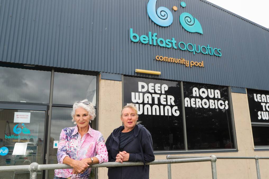 GETTING READY: Belfast Aquatics president Anne McIlroy and secretary Martina Murrihy. Picture: Morgan Hancock