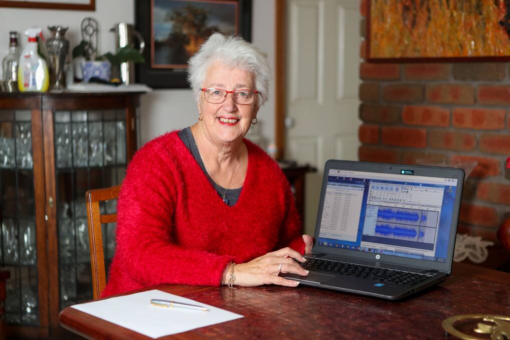 Adapting in isolation: Ann Morris has recorded and uploaded her radio show to 3WAY FM completely from her own home. Picture: Morgan Hancock