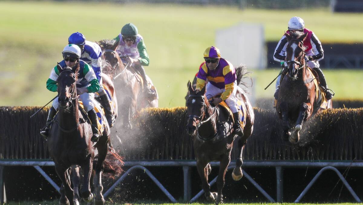 OVER THE OBSTACLES: Jumps fans will be blessed with five races over obstacles on Tuesday. Picture: Morgan Hancock