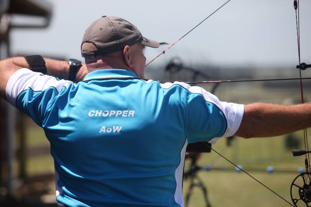 Back in action: Archers of Warrnambool club captain David Reid at Duram Park last year. The club will welcome members back to its outdoor range with restrictions in place. Picture: Nick Ansell