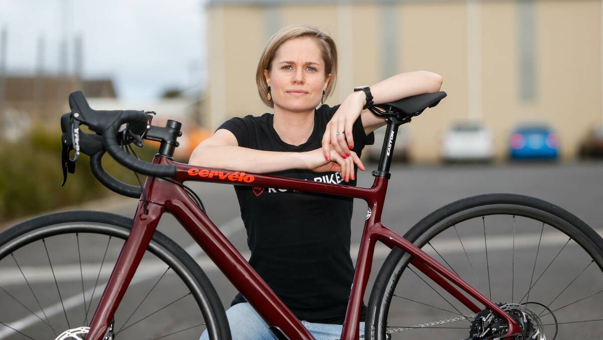 CYCLING ADDICT: Kerry King is now a passionate fan and coach of her sport. Picture: Anthony Brady