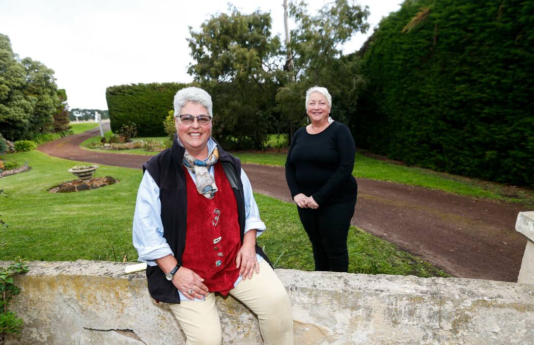 STANDING: Rosebrook residents Genevieve Grant and Penny Iddon will contest the Moyne Shire election. Picture: Anthony Brady