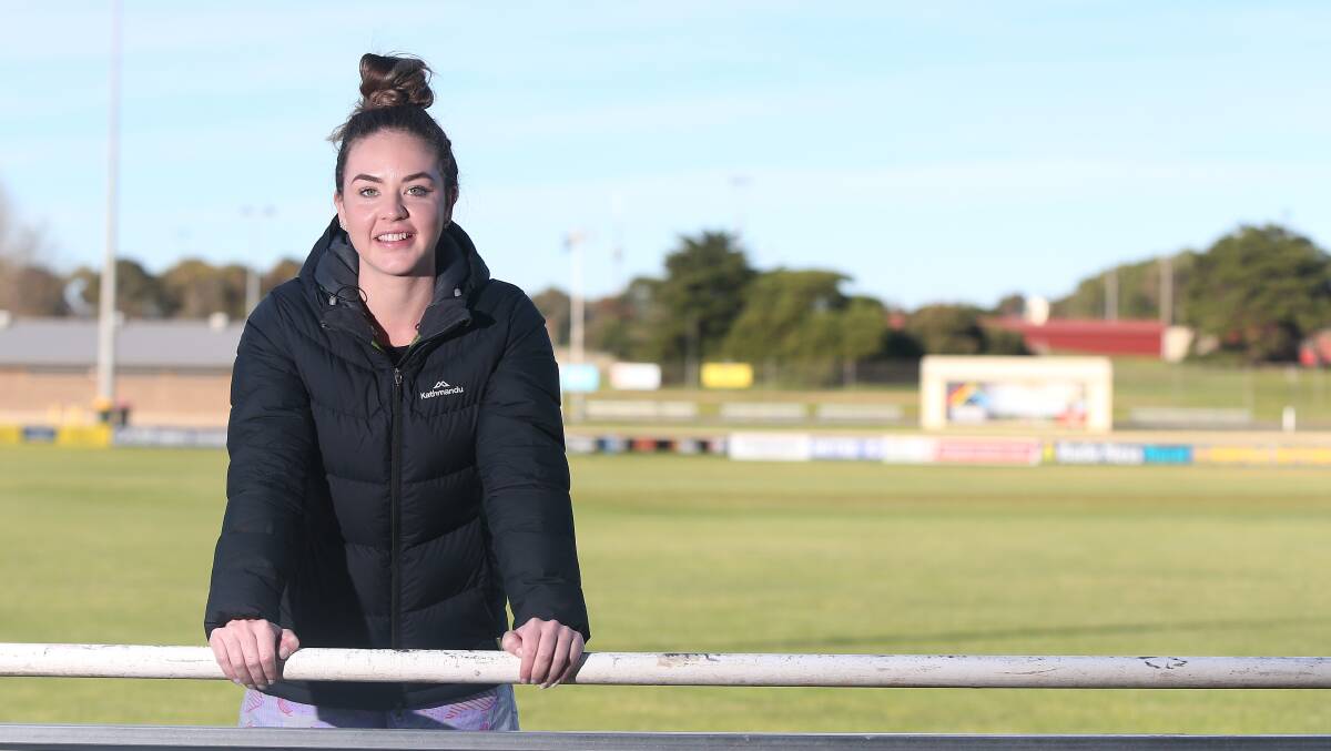 CHALLENGE ACCEPTED: New Warrnambool Women's Football team coach Clare Tilley is eager to get started on helping the Blues build from the ground up. Picture: Mark Witte