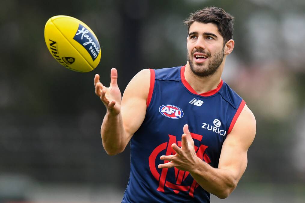 GAME-CHANGER: Christian Petracca is producing special efforts for Melbourne. Picture: Morgan Hancock