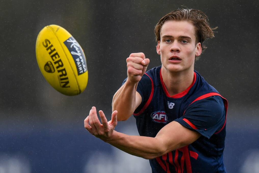 DRAFT PICK: Melbourne teenager Trent Rivers has impressed in his first two AFL games. Picture: Morgan Hancock