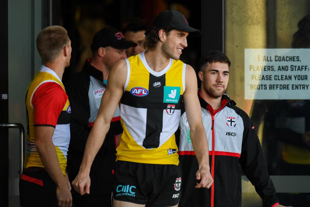 NEXT BIG THING: St Kilda forward Max King at Saints' training on Friday. He is considered one of the AFL's brightest prospects. Picture: Morgan Hancock