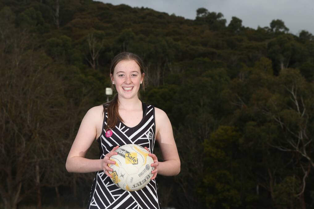 RIGHT PLACE, RIGHT TIME: Camperdown netballer Mary Place, 15, is excited to join forces with her Magpie teammates again. Picture: Mark Witte