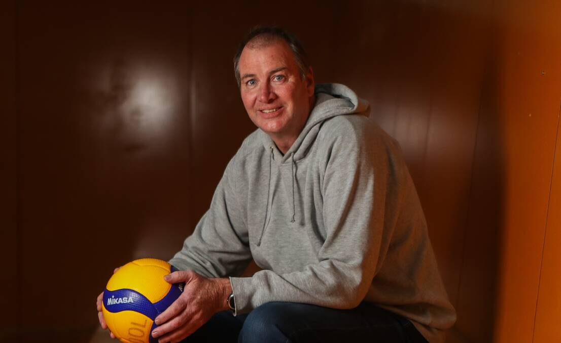 Leader: Warrnambool Volleyball Association's Craig Gibbs will help lead junior volleyball training this week. Picture: Morgan Hancock