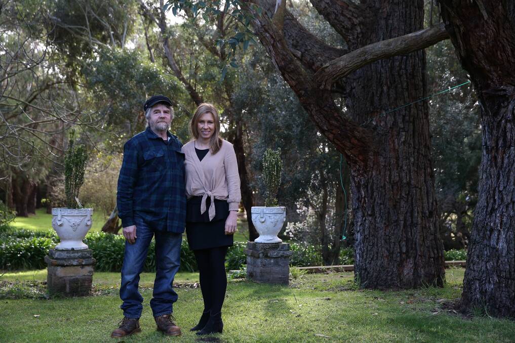 IDYLIIC RETREAT: Graham and Pamela Dubois hope to host wedding ceremonies in their Hopkins Point Road gardens on Fridays and Saturdays. Picture: Mark Witte