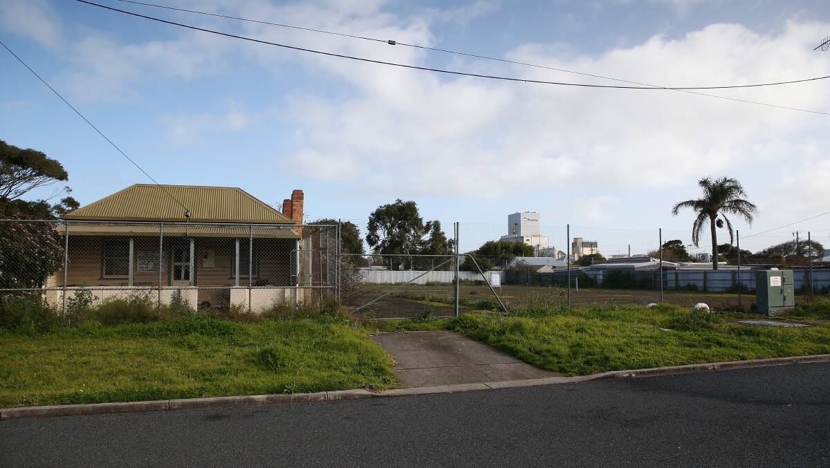 SITE: Warrnambool City Council has received a planning application for 10 townhouses in Dennington. Picture: Mark Witte