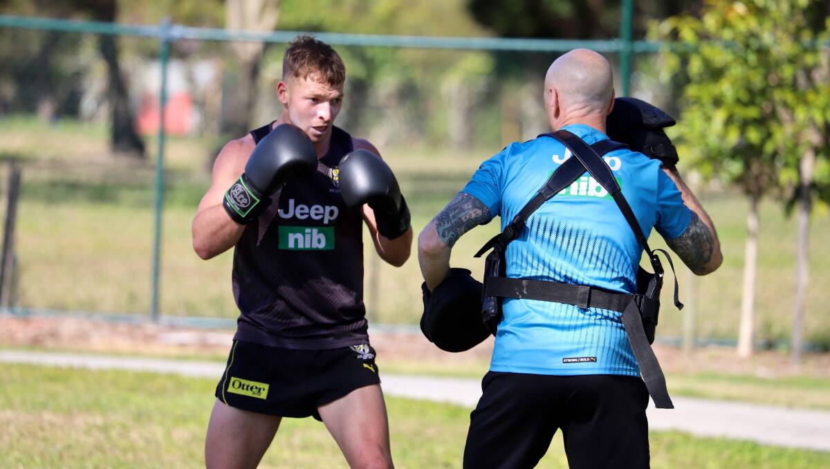 New addition: Jake Aarts trains at the Richmond hub. Picture: Molly Stapleton/Richmond FC