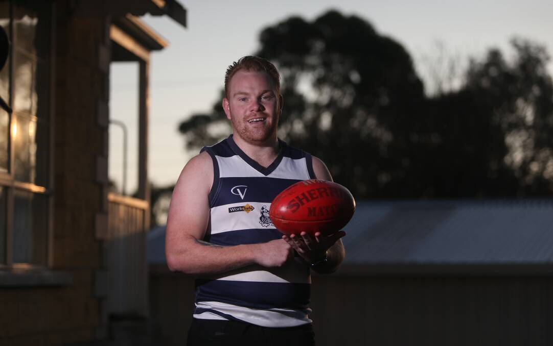 READY TO ROAR: Allansford recruit Ryan Spokes has joined the Cats after relocating from Bendigo. He expects to play as a deep forward. Picture: Mark Witte