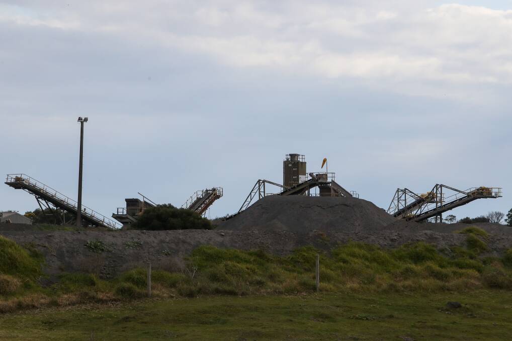 The Holcim Tarrone quarry site, near Warrnambool, where two workers tested positive to coronavirus. Picture: Morgan Hancock