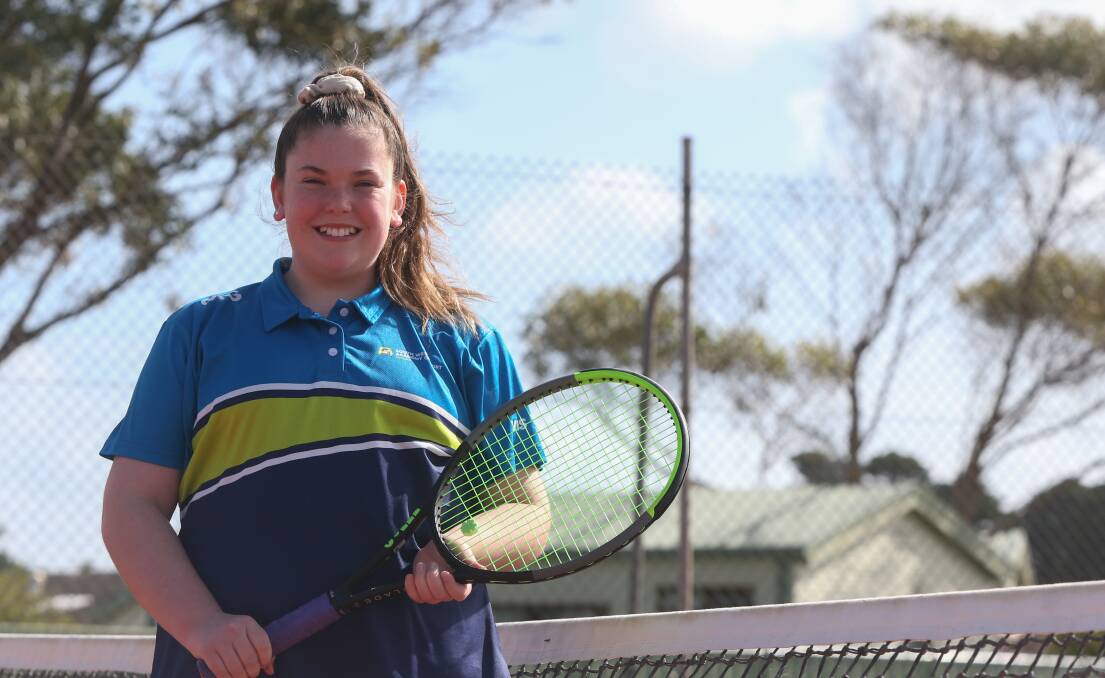 Promising youngster: South West Academy of Sport tennis athlete Ella Cook. Picture: Mark Witte