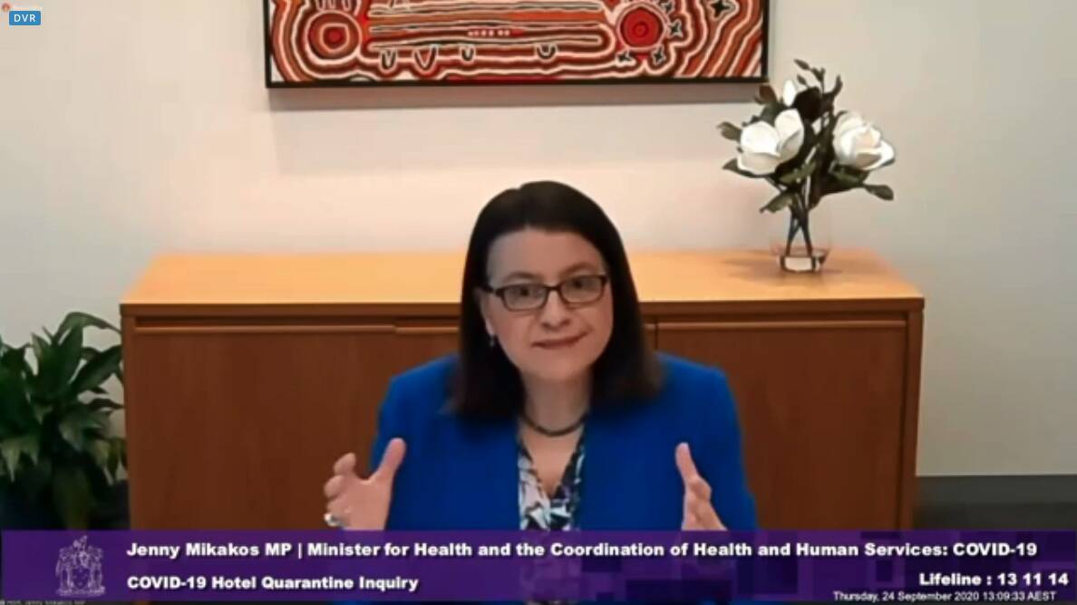 Jenny Mikakos resigned as Health Minister. 