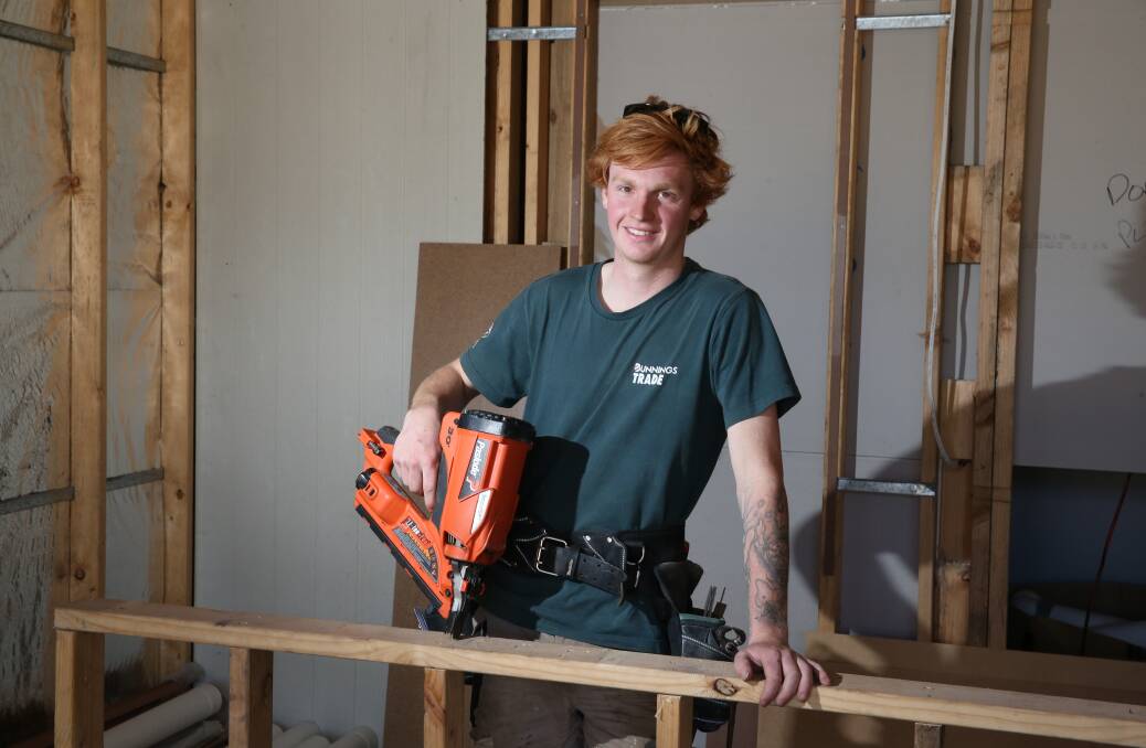 ONE BETTER: Award-winning Port Fairy carpenter Jayden Atkins loves his job and continues to be recognised for the high standard of his work. Picture: Mark Witte