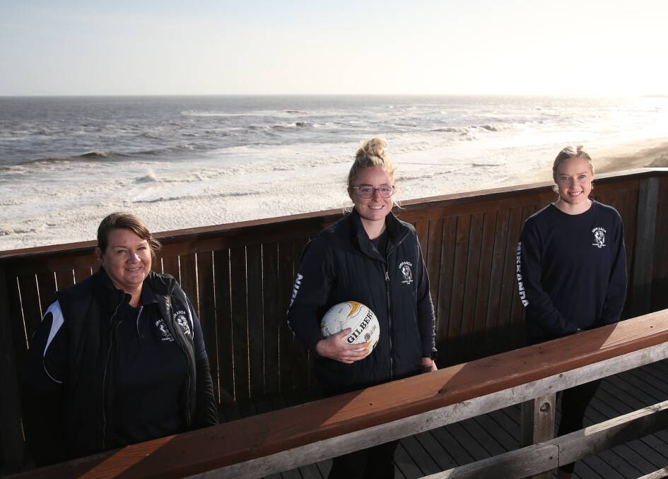 TOP TEAM: Nirranda coaches mentor Lisa Arundell, A grade coach Steph Townsend and assistant Jo Couch. Picture: Mark Witte
