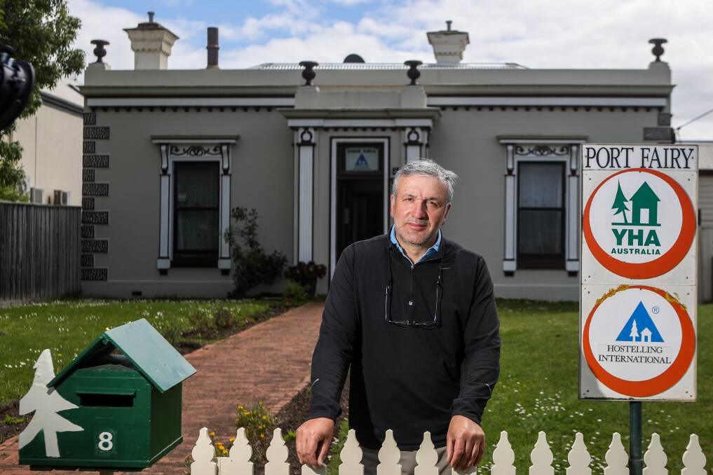 QUIET: Port Fairy Youth Hostel owner Kadir Zehir has had a difficult 2020 with accommodation numbers down. Picture: Morgan Hancock