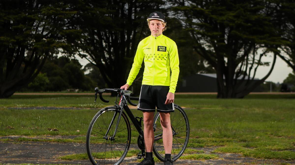 Young talent: Triathlete Riley Ontronen, 14, is keen to take on longer distances this summer. Picture: Morgan Hancock