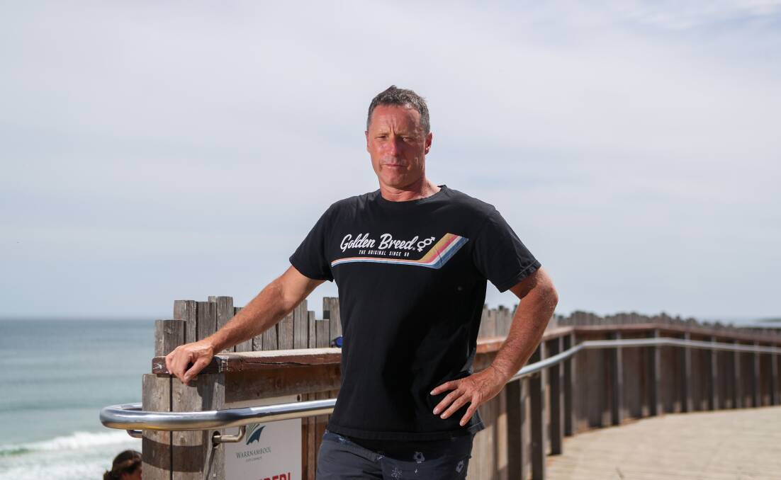 GRAVE FEARS: Peter Day has called for more signage at Logan's Beach to warn of the dangers of swimming there. Picture: Morgan Hancock