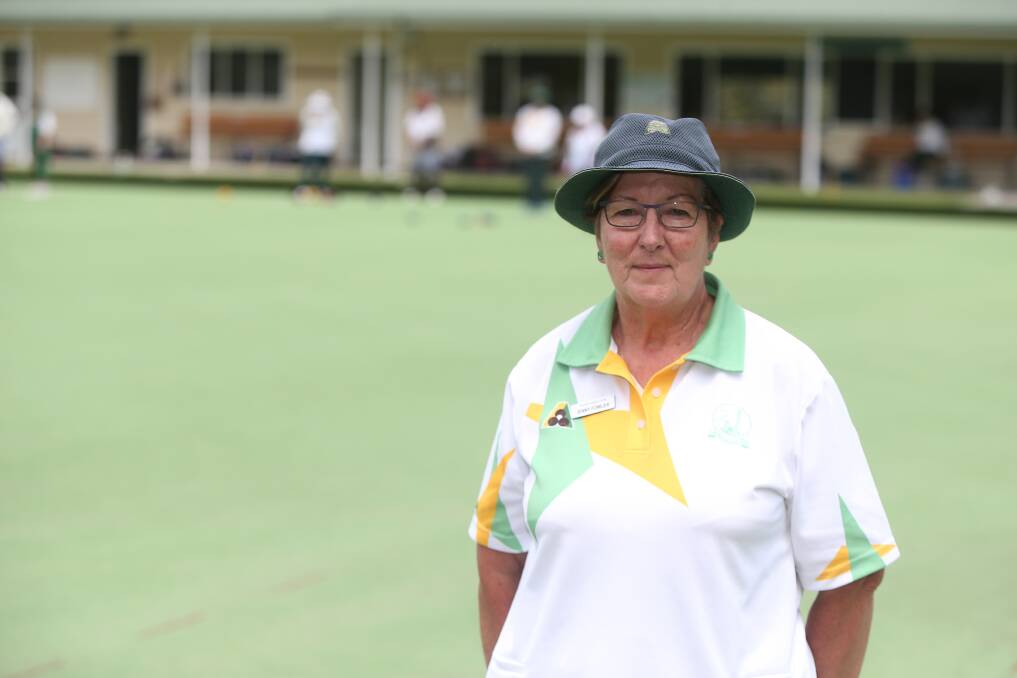 NATURAL PROGRESSION: Terang's Jenny Fowler has started learning the ins and outs of being a skip in lawn bowls. Picture: Mark Witte