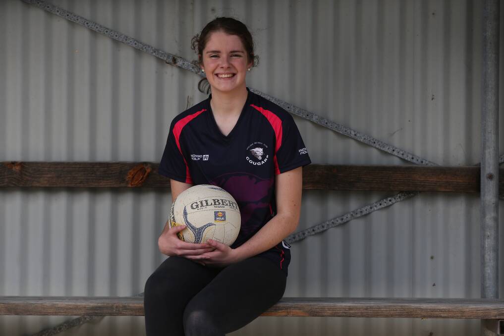 BUSY SCHEDULE: South Warrnambool netballer Emma Stacey will combine Hampden league with Victorian Netball League duties in 2021. She has made Geelong Cougars' under 19 team. Picture: Mark Witte