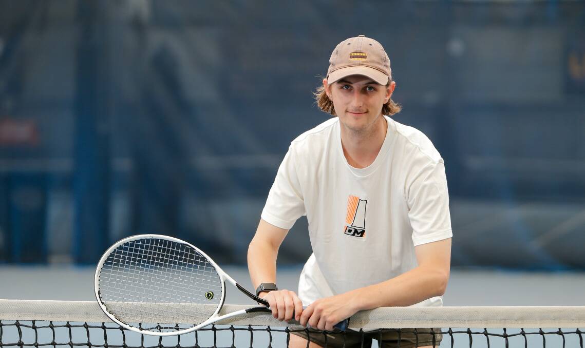'Great to be back': Ben Wilde is a coach at Warrnambool Indoor Tennis Centre. Picture: Anthony Brady