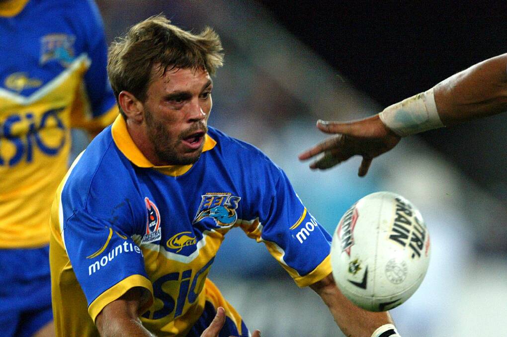 PASS: Jason Moodie during his playing days for the Parramatta Eels. Picture: Steve Christo